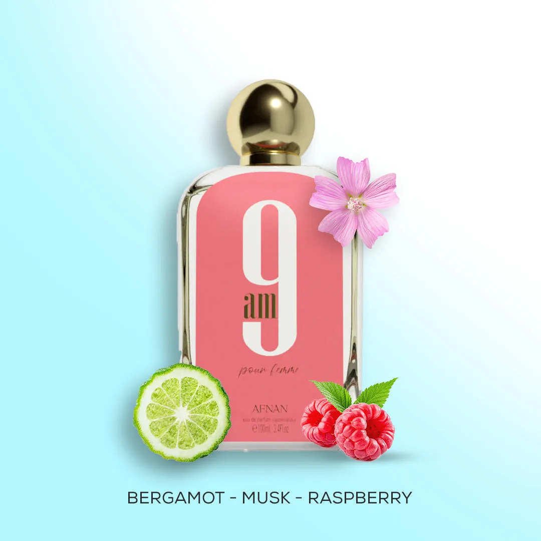 9 AM Pour Femme By Afnan Eau de Parfum 3.4 oz