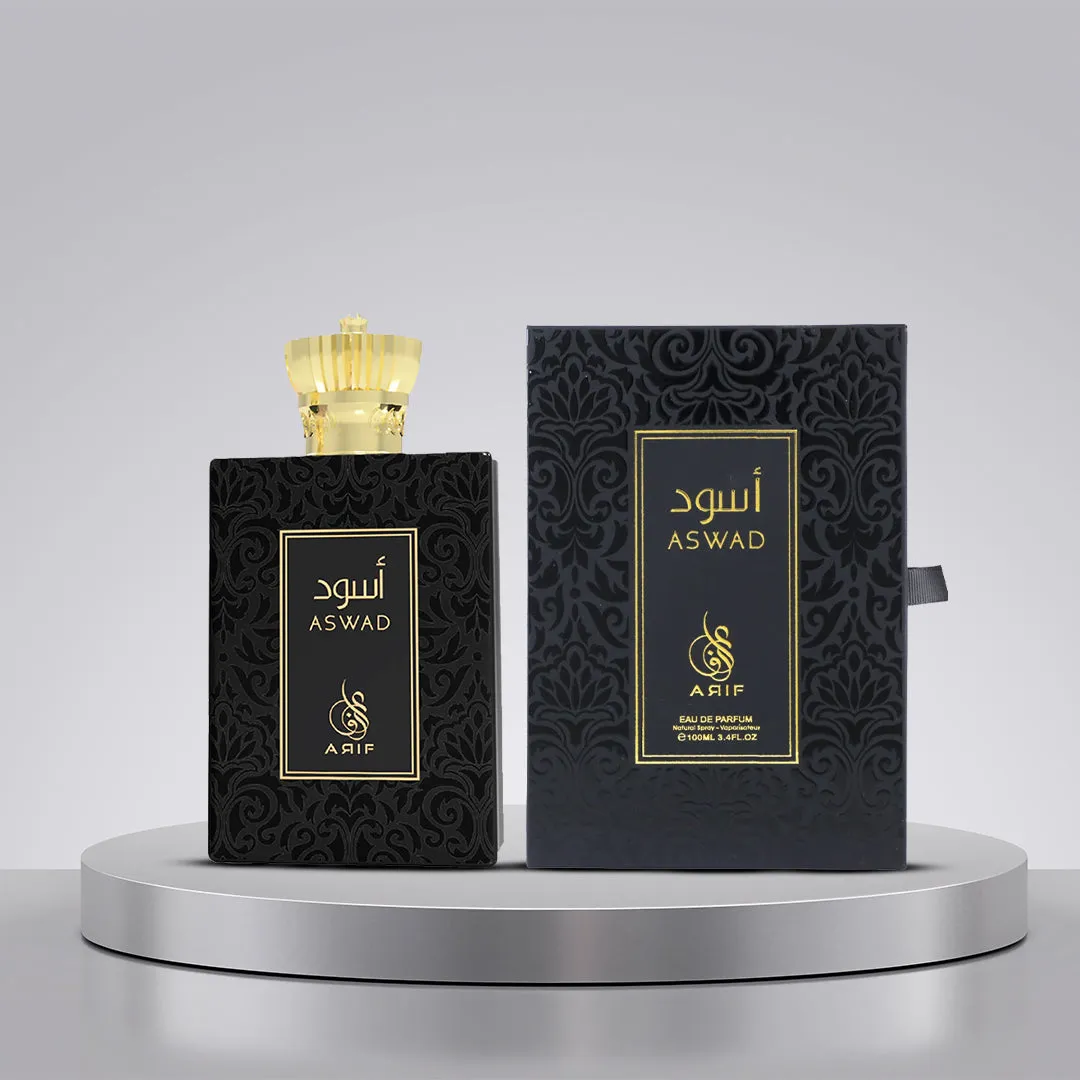 Aswad For Men By Arif Perfumes Eau De Parfum Spray 3.4 oz