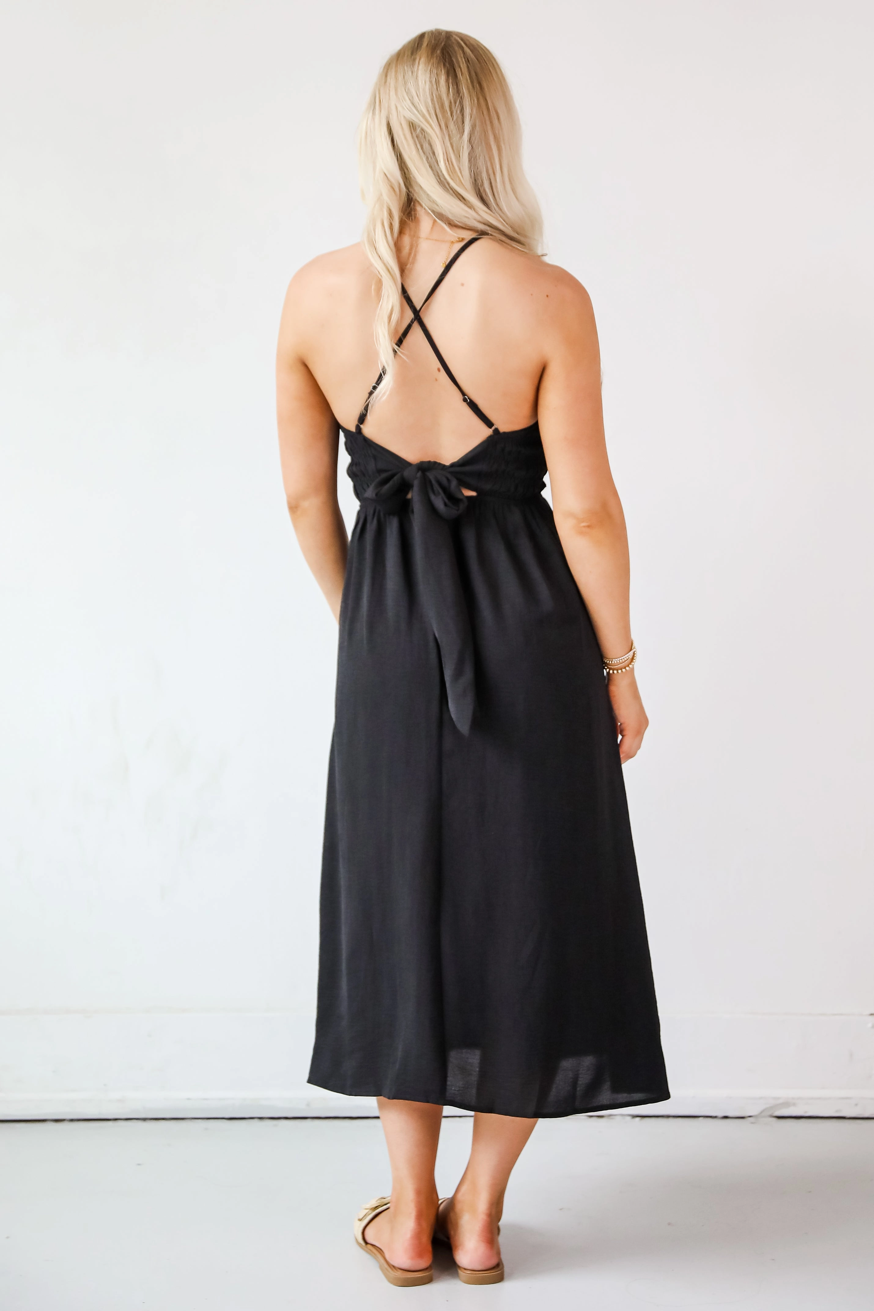 Before You Know It Smocked Midi Dress - DU DEAL