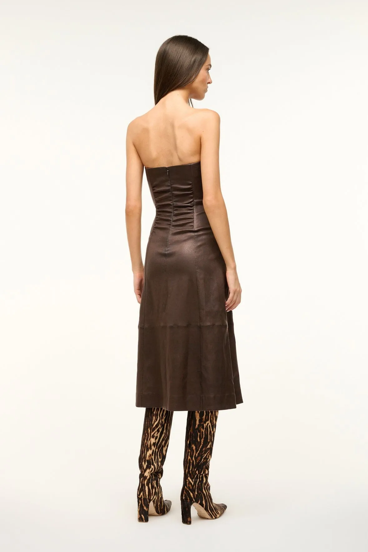 BOWERY LEATHER DRESS | TIRAMISU