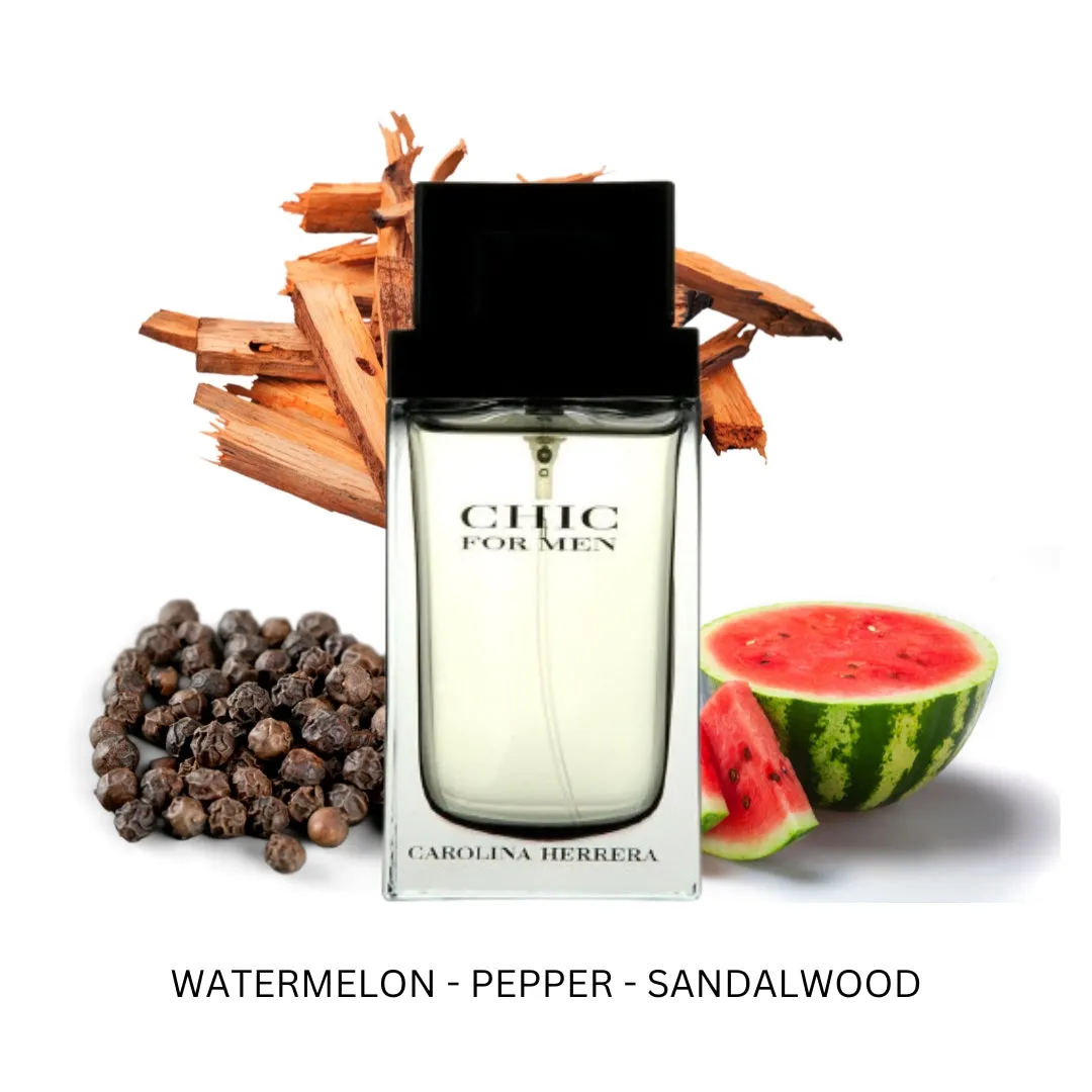 Chic For Men By Carolina Herrera Eau De Toilette Spray 3.4 oz