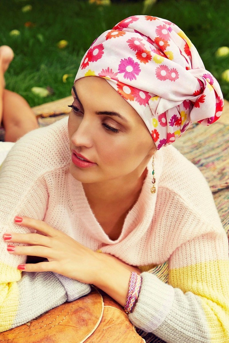 Christine Headwear - Sapphire Boho Printed Ribbon Set (#2164)