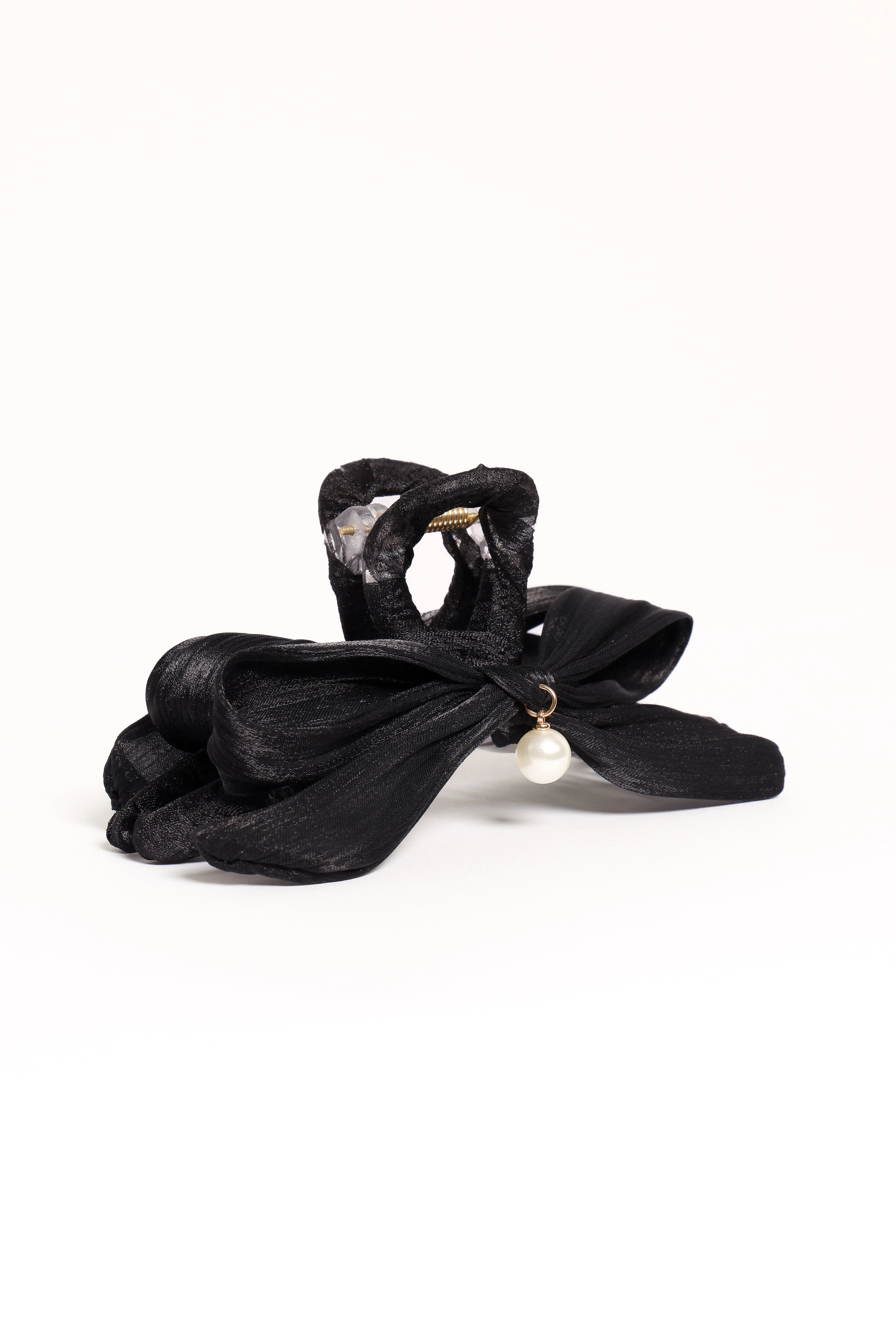 Ezra Bow Hair Clip - Black