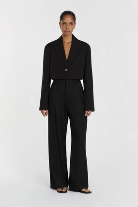 FREYA BLACK CROPPED BLAZER