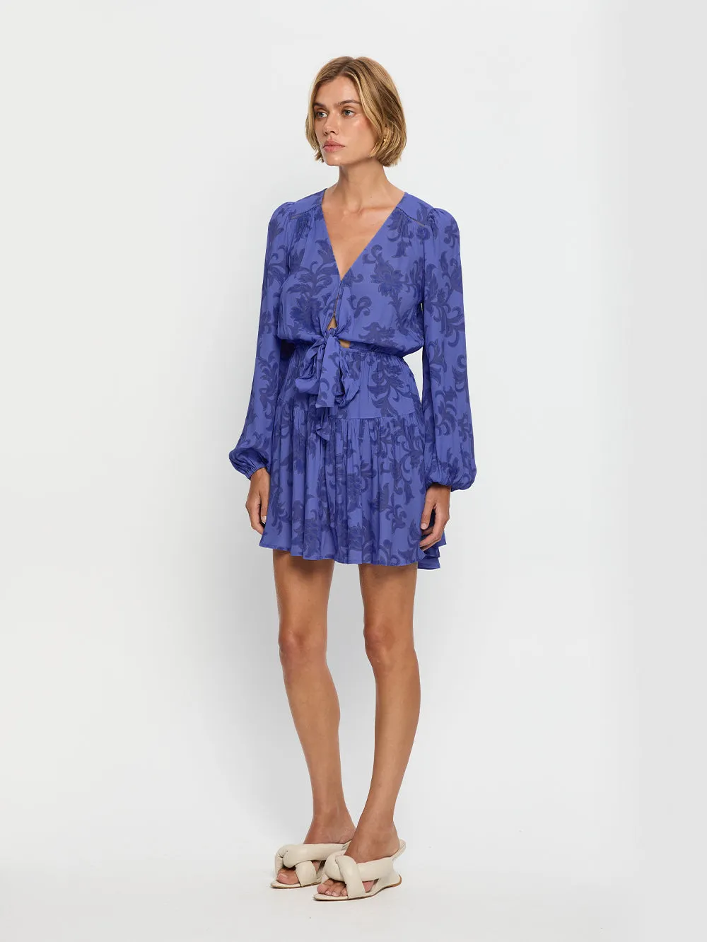 Jamie Tie Front Mini Dress