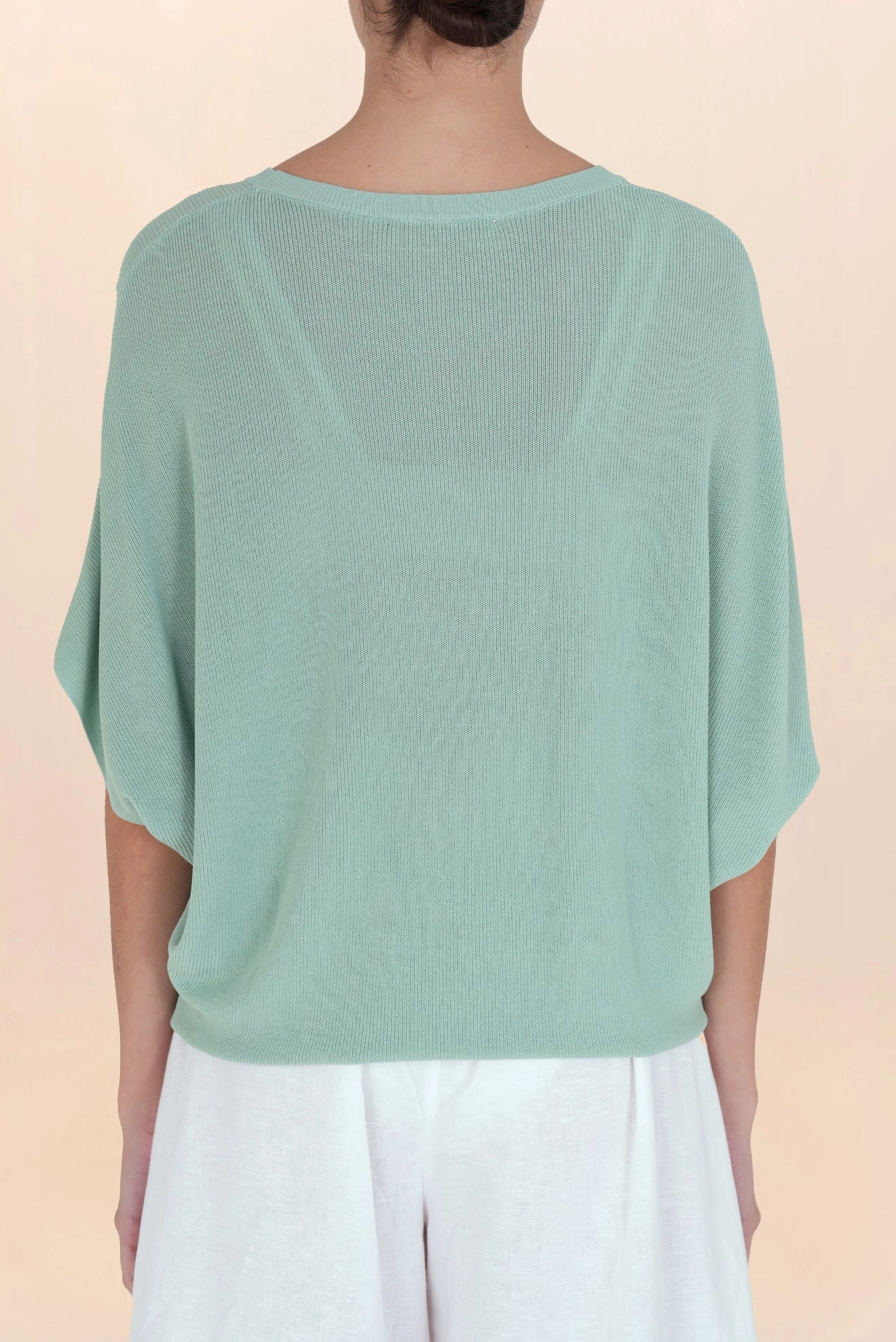 Lorena Bat Blouse Aqua