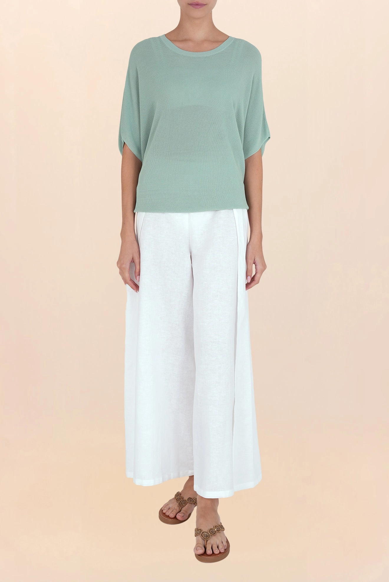 Lorena Bat Blouse Aqua