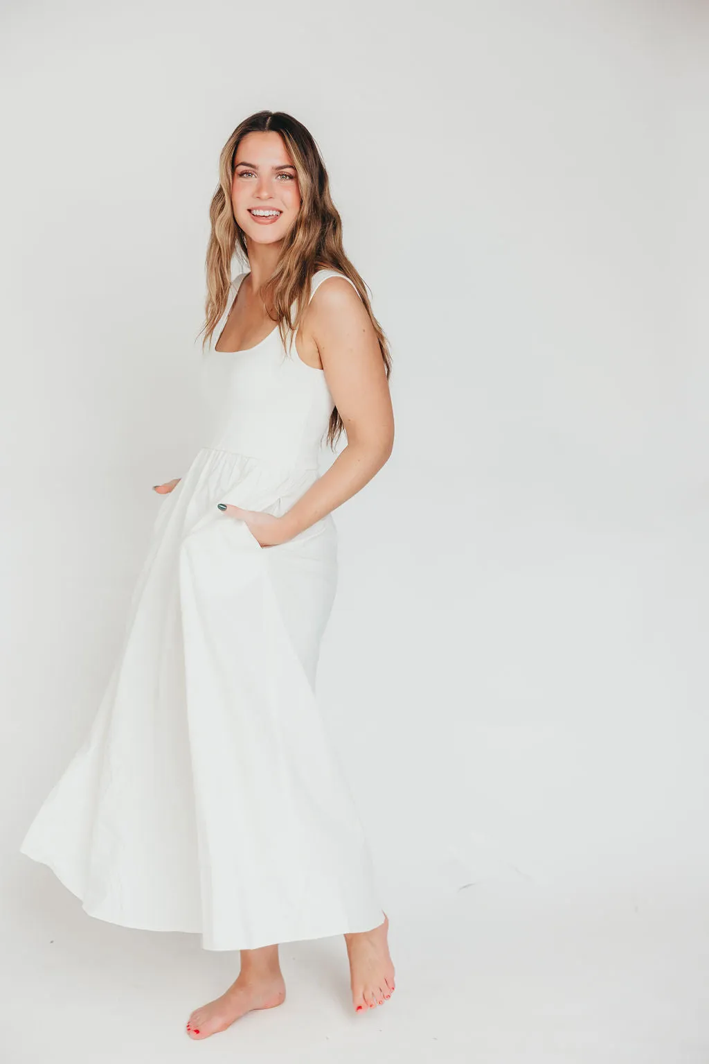 Lucinda Maxi Dress in White