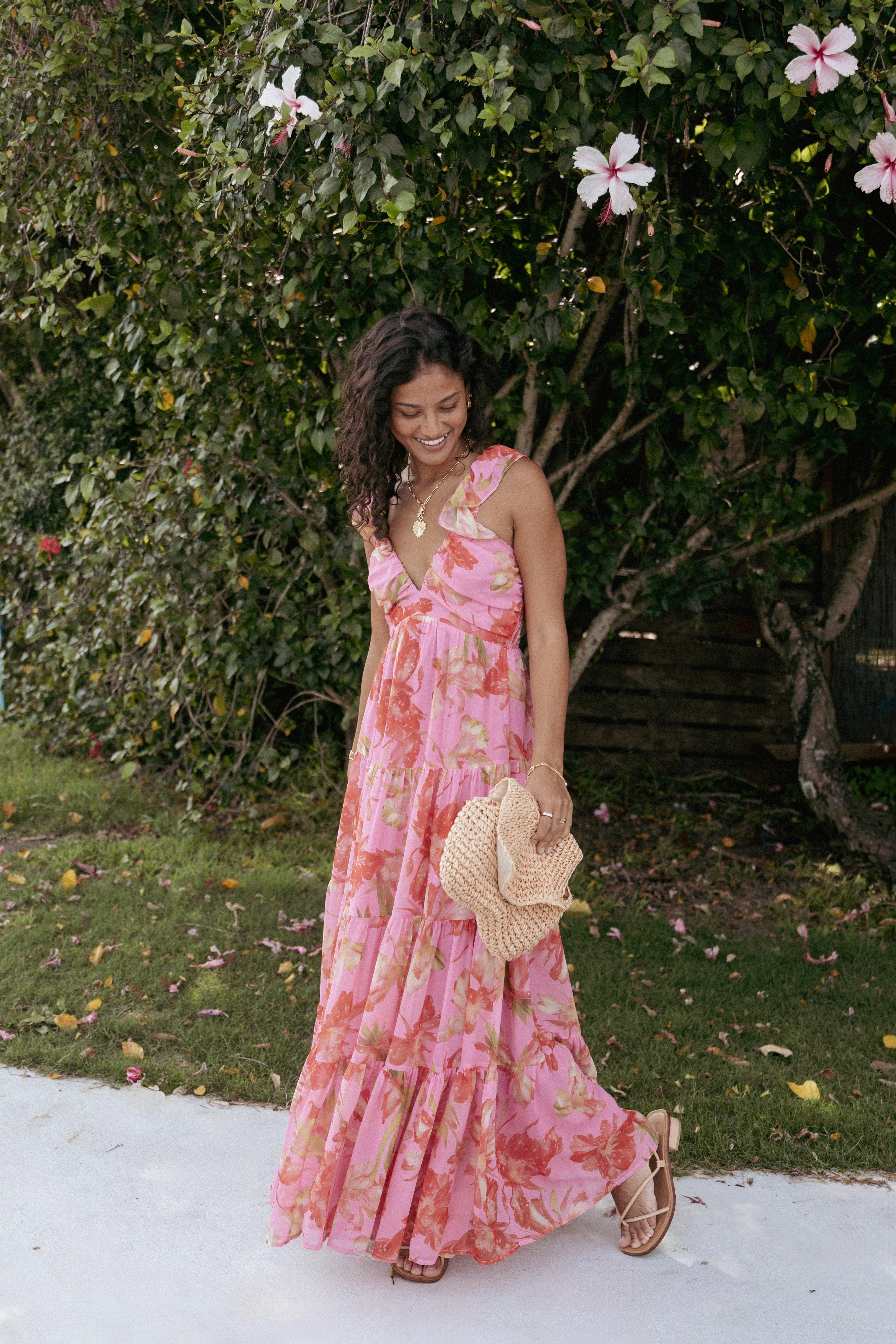 Matteah Maxi Dress - Tropical Floral
