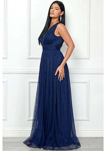 Melody Soft Tulle Dress in Blue