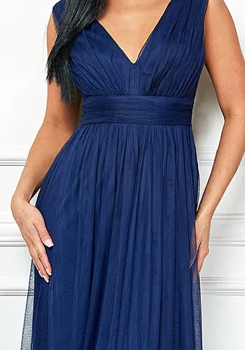 Melody Soft Tulle Dress in Blue
