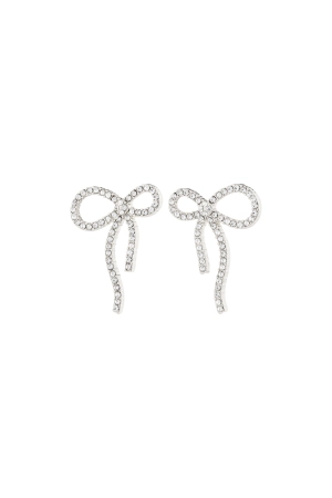 Pilgrim Jolanta Recycled Earrings - Silver Plated Crystal