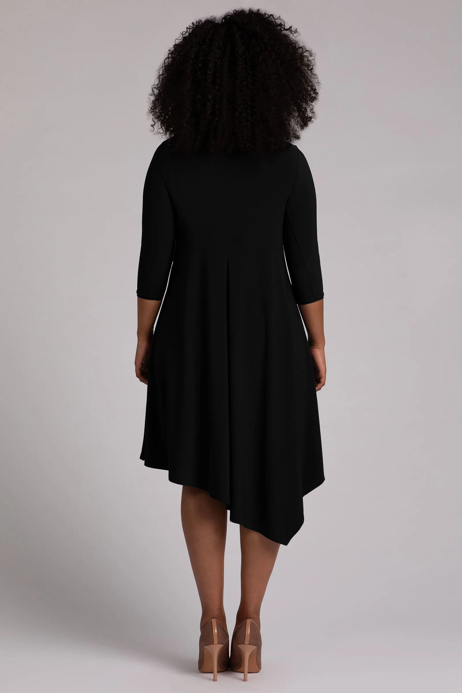 Slant Pocket Dress | Black