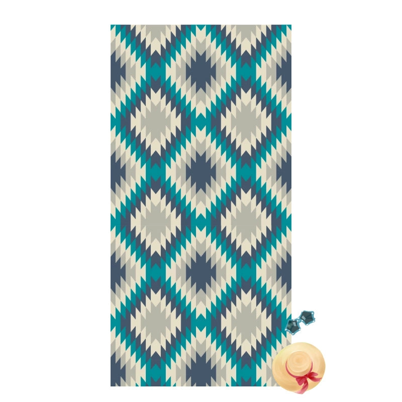 Summer Colorful Print Sand-Free Beach Towel