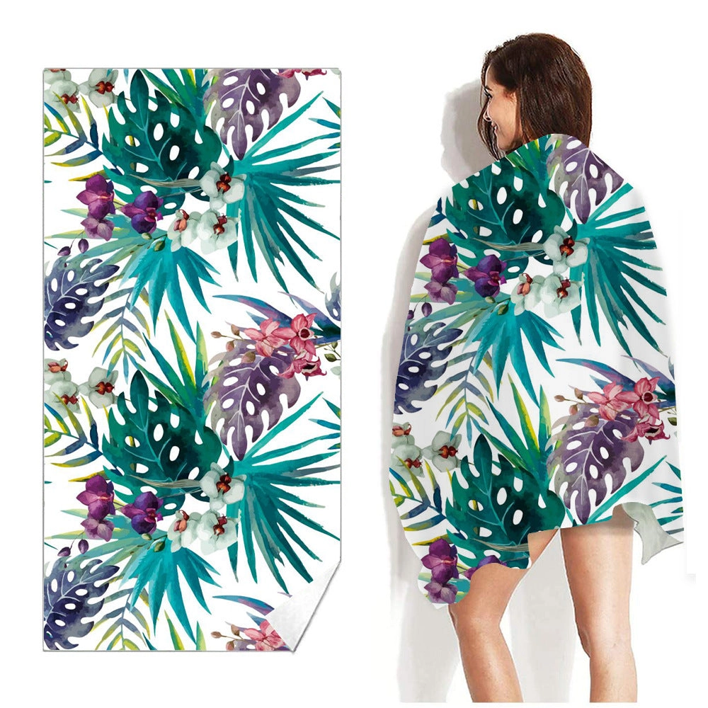 Summer Colorful Print Sand-Free Beach Towel