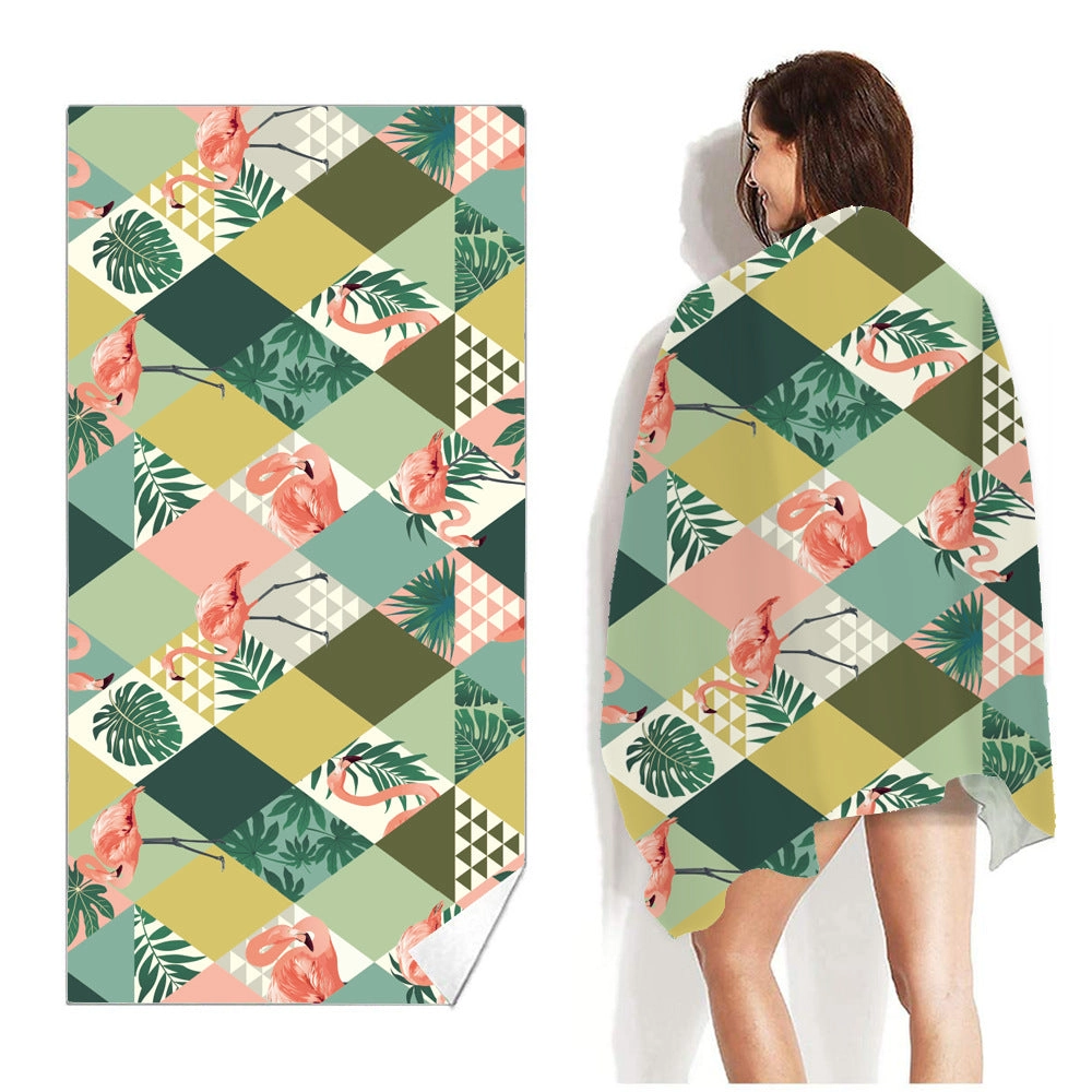 Summer Colorful Print Sand-Free Beach Towel