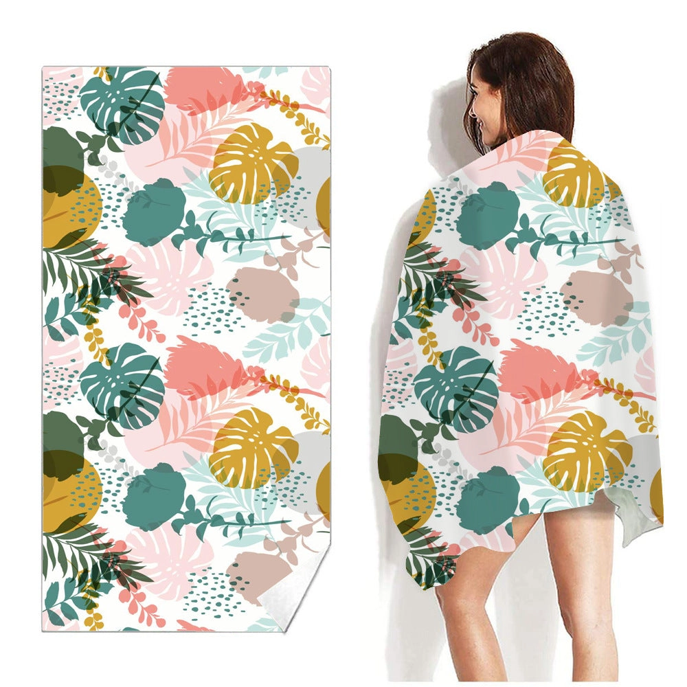 Summer Colorful Print Sand-Free Beach Towel
