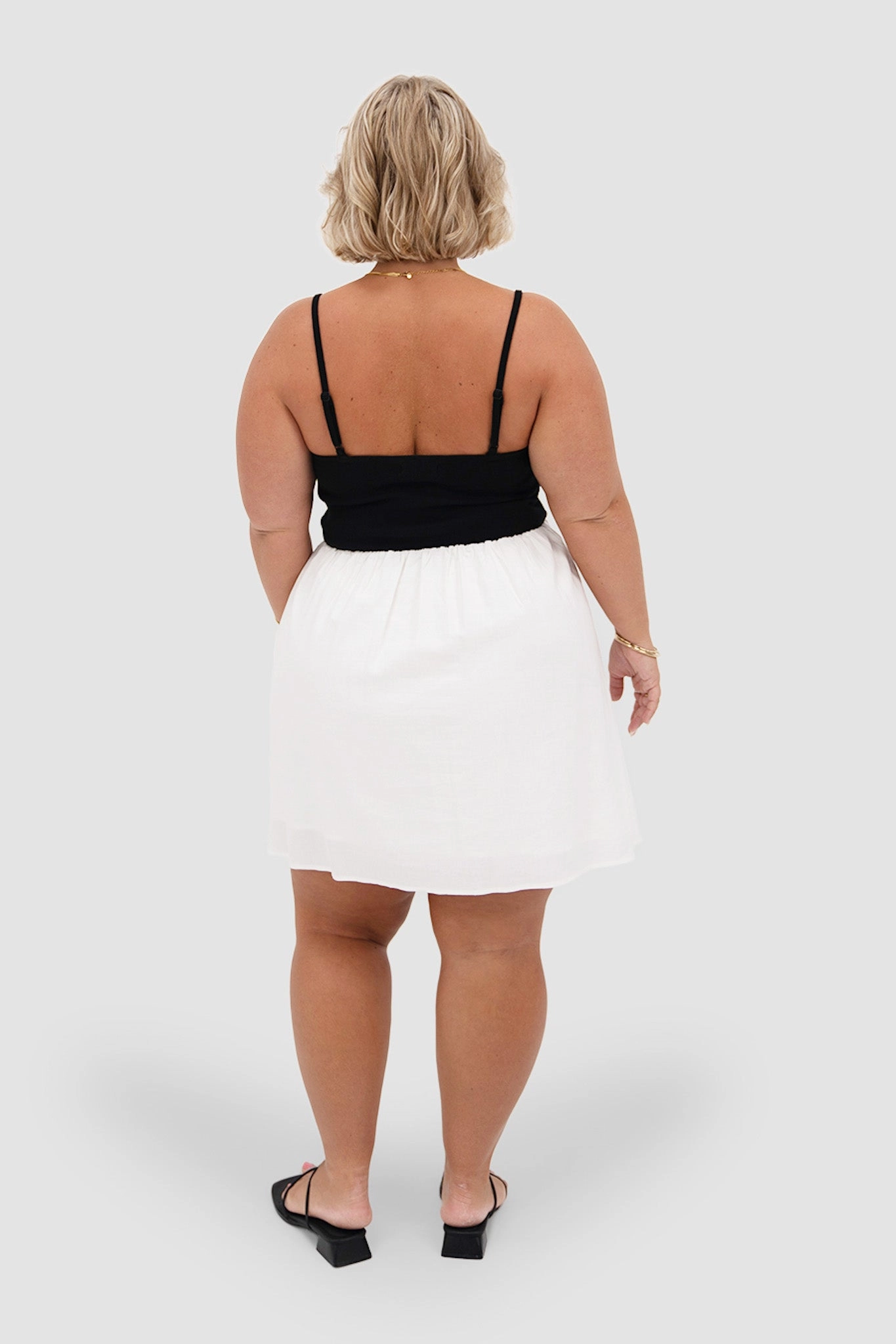 ZAREN MINI DRESS B&W