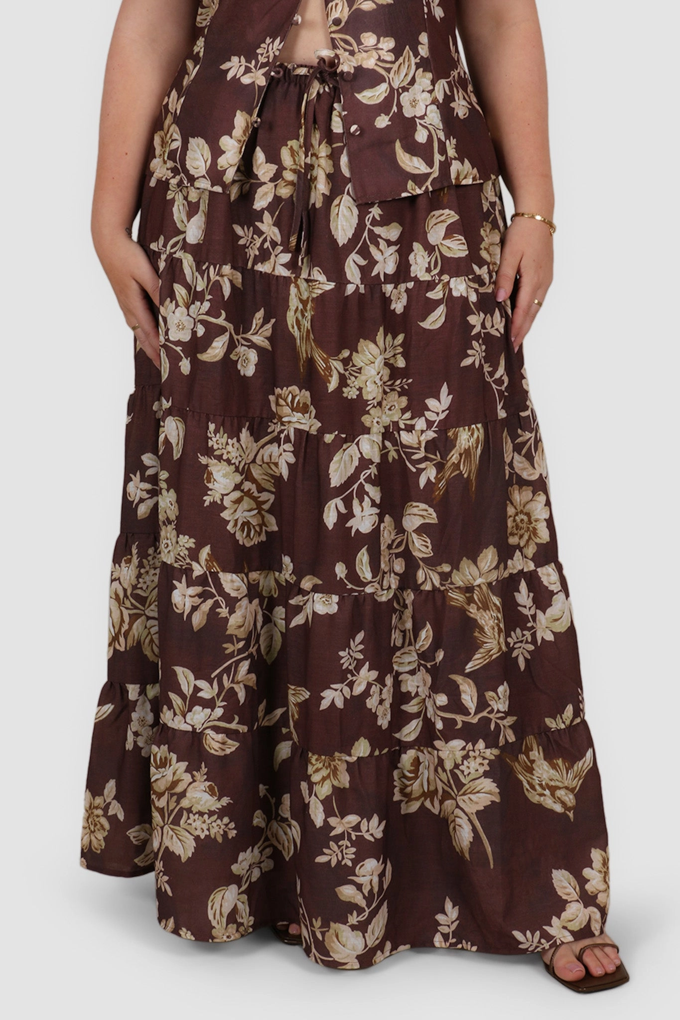 ZYLA MAXI SKIRT GOLDEN MEADOW